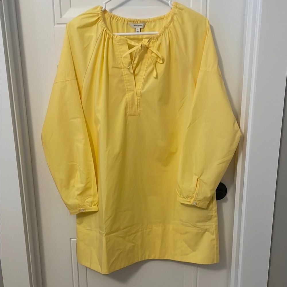 Banana Republic Factory Poplin Tie Neck Dress